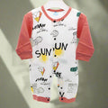 Imported Baby Full Sleeves Rainbow Romper for 6-18 Months