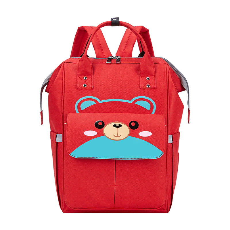 Imported Waterproof Baby Diaper Bag Cute Bear Large Capacity Backpack
