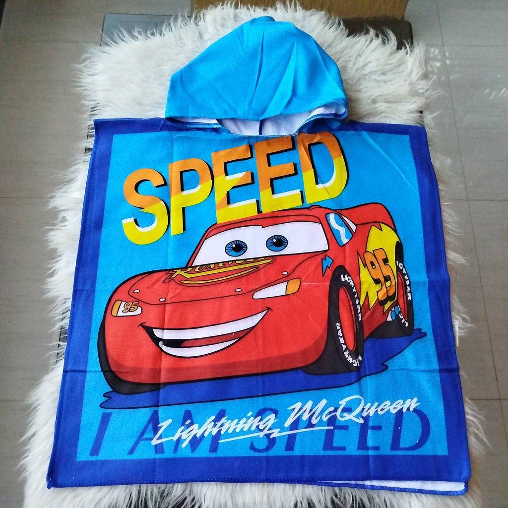 Imported Kids Soft Microfiber Towel for 1 to 7 Years Poncho Towels
