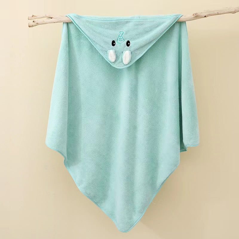 Imported Newborn Baby Cartoon Animal Baby Bath Towel With Hood for 0-12 Months