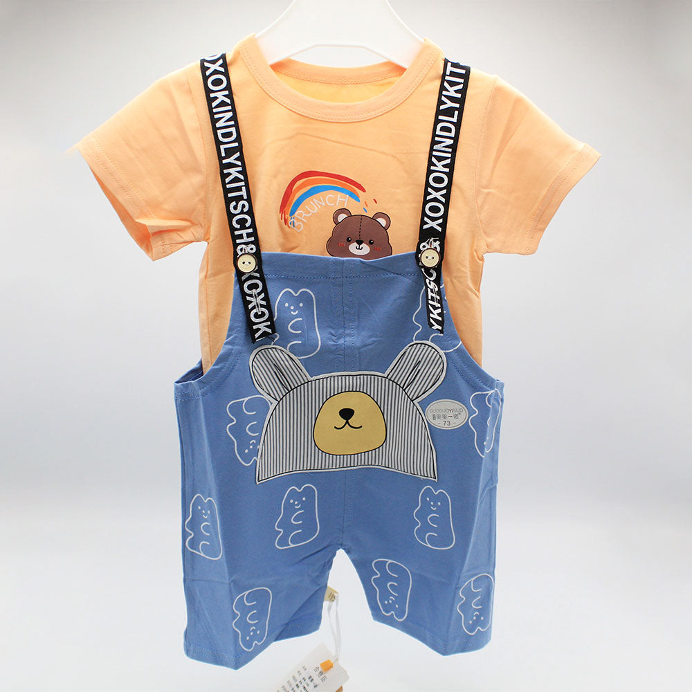 Imported Baby Kids Big Bear Dungaree Romper for 6-24 months