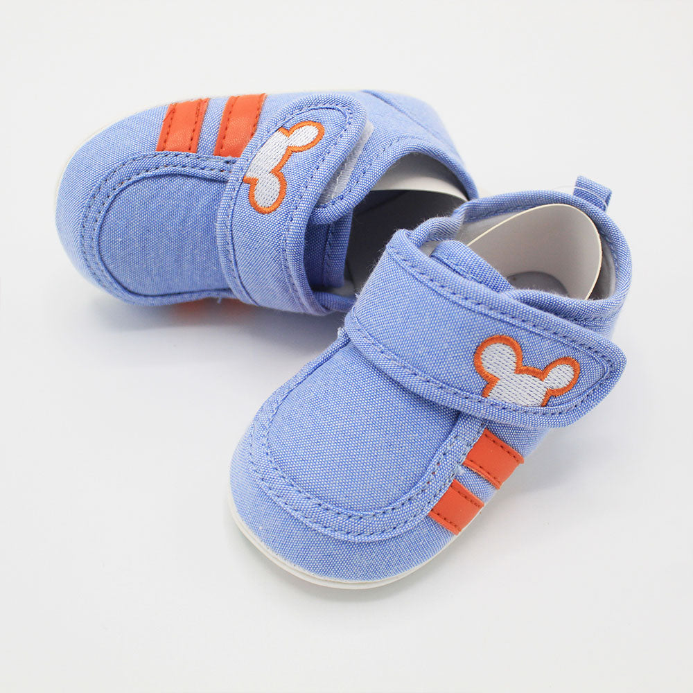 Imported Baby Kids Mickey Shoes with Velcro Fastening Strap for Boys Girls 0 - 18 Months