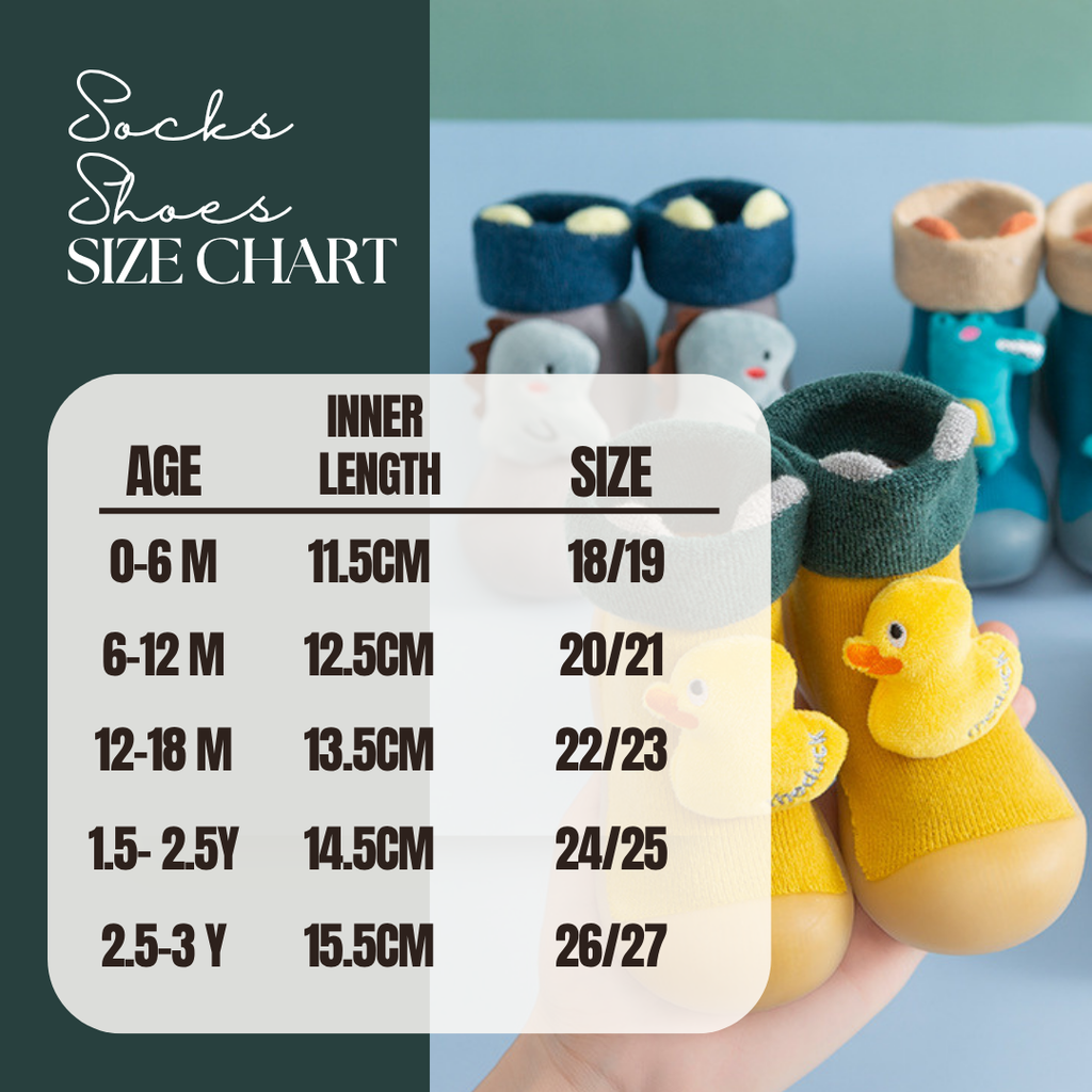 Baby Winter Soft Sole Non-Slip Socks Shoes | Warm Cartoon Character Shoes for Toddlers 0–3 Year