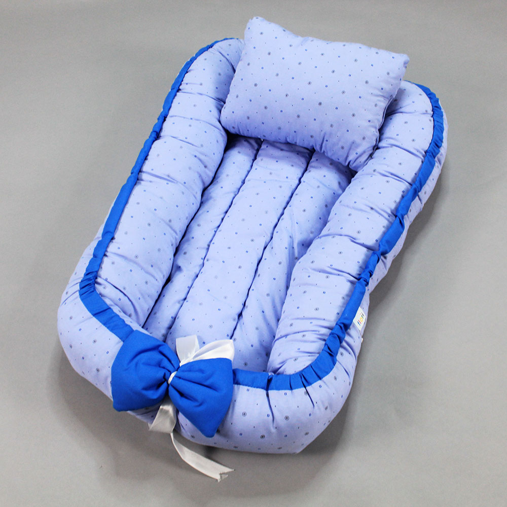 Cute Bow Super Soft Snuggle Baby Bed