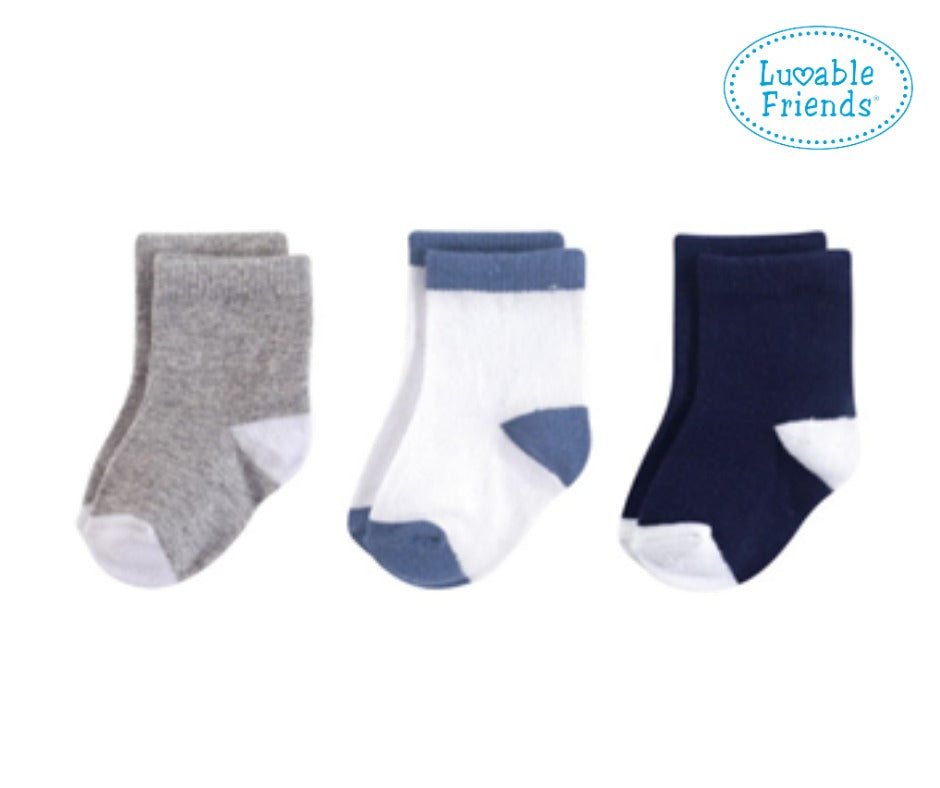 Imported Newborn Baby Pack of 3 Pairs Socks for 0-6 Months
