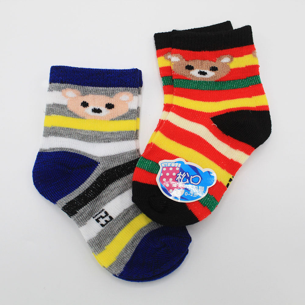 Imported Baby Bear 2 Pairs Socks for 0-2 Years