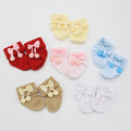 Imported 1 Pair Cute Bow Balls Baby Cotton Wool Socks For 0-6 Months