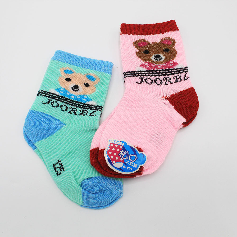 Imported Baby Bear 2 Pairs Socks for 0-2 Years