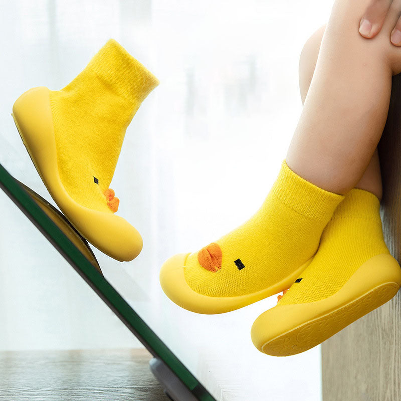 Baby Winter Soft Sole Non-Slip Socks Shoes | Warm Cartoon Character Shoes for Toddlers 0–3 Year