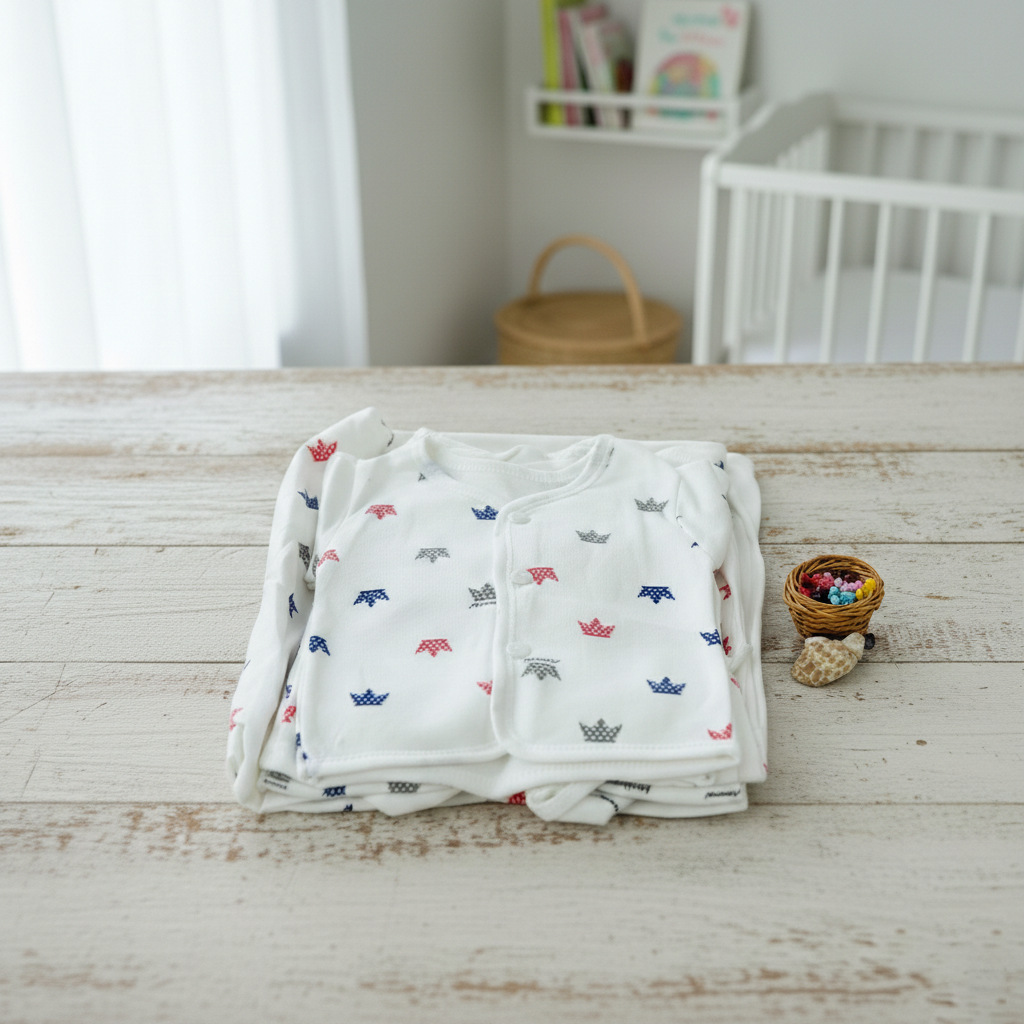 Imported Newborn Cute Bear Baby Set 11 Pcs Full Sleeves Winter Starter Set for 0-6 Months