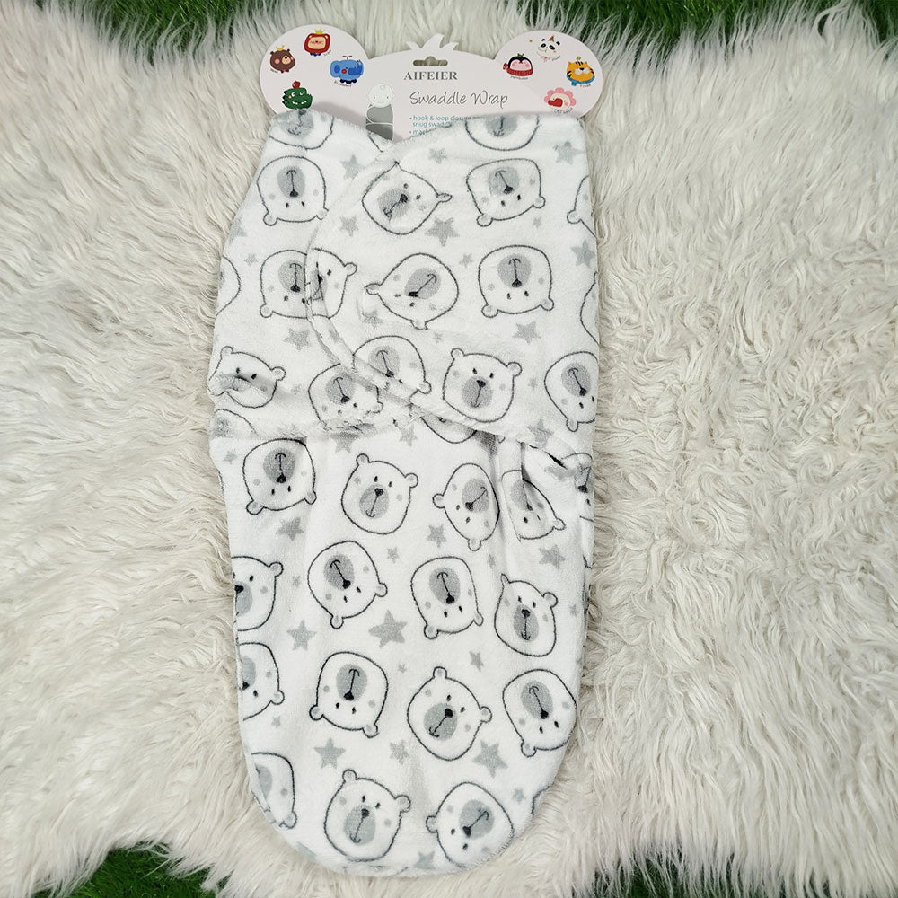 Imported Baby Winter Swaddle Wrap | Soft Warm Fleece Swaddle for 0–6 Months