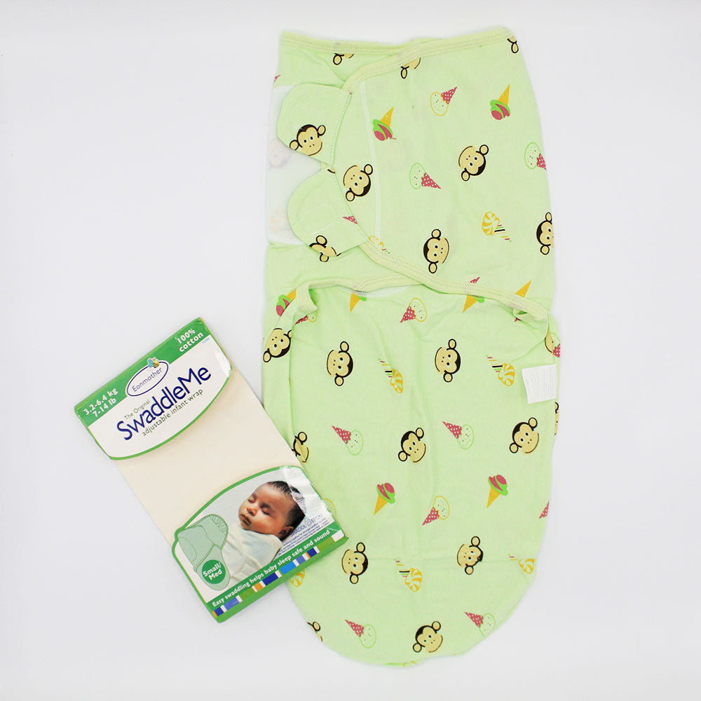 Imported Super Soft 100% Cotton Swaddle Me for 0-6 Months