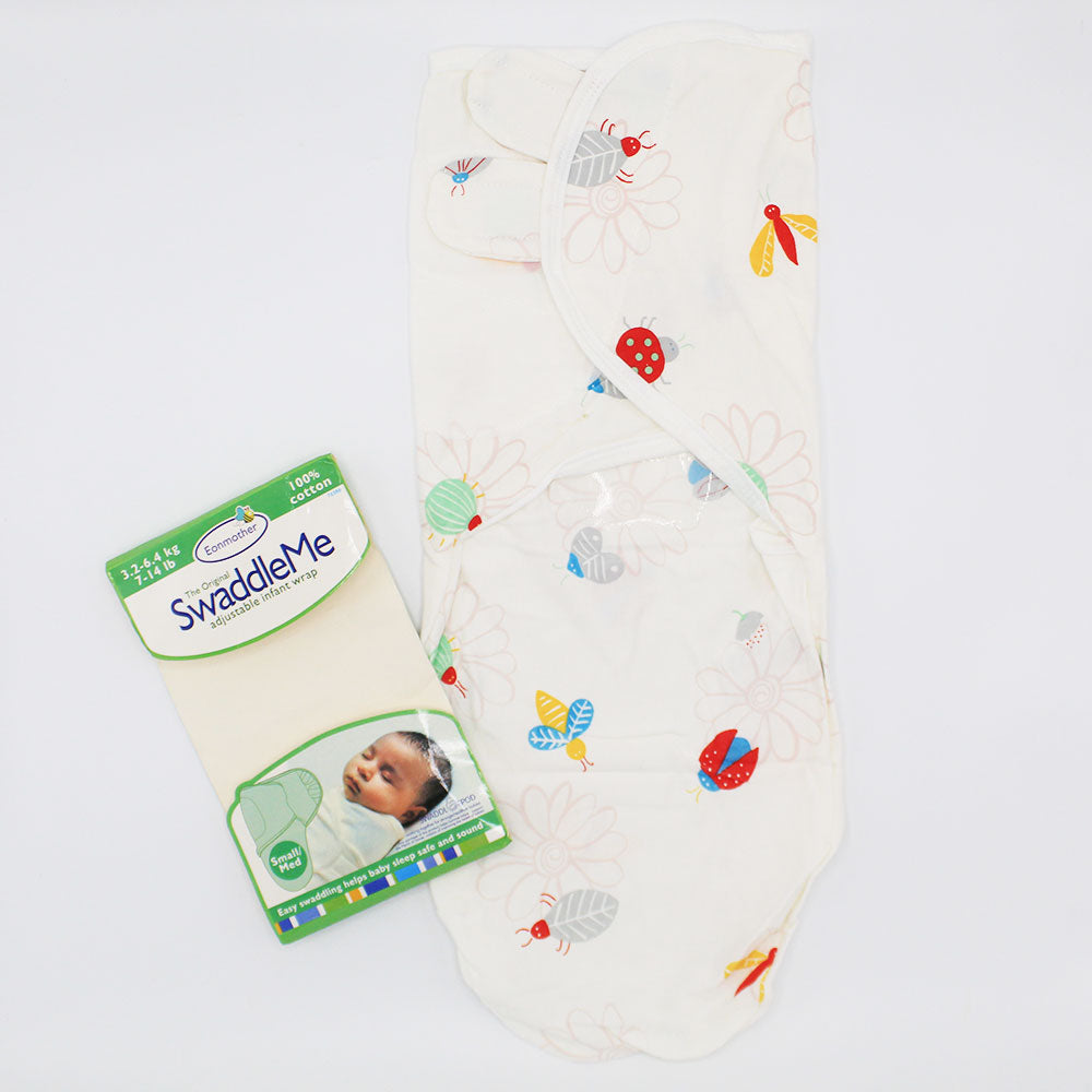 Imported Super Soft 100% Cotton Swaddle Me for 0-6 Months