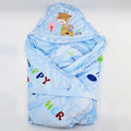 Imported Baby Cute Giraffe Warm and Soft Swaddle Wrapper Hooded with Hood Double Layer Receiving Blanket Polyester filled Sleeping Carry Nest For 0-12 Months