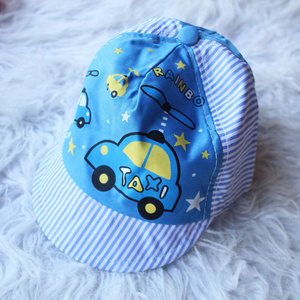 Baby Cute Kids Car Taxi Fancy Hat Elastic Cap for 0-12 Months