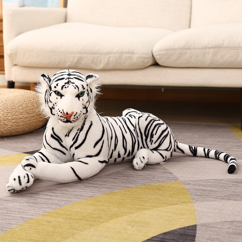 Imported White Tiger Stuffed Plush Toy - Size 40cm
