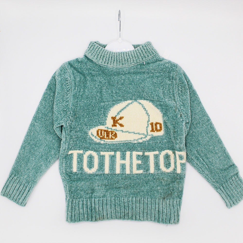 Imported Baby Boys To The Top Winter Warm Sweater Long Sleeve Pullover for 12 Months - 4 Years