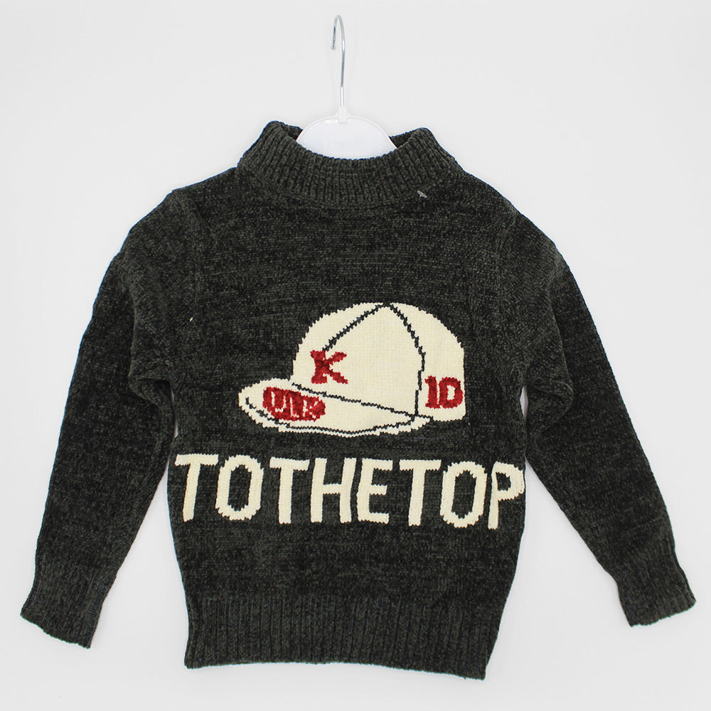 Imported Baby Boys To The Top Winter Warm Sweater Long Sleeve Pullover for 12 Months - 4 Years