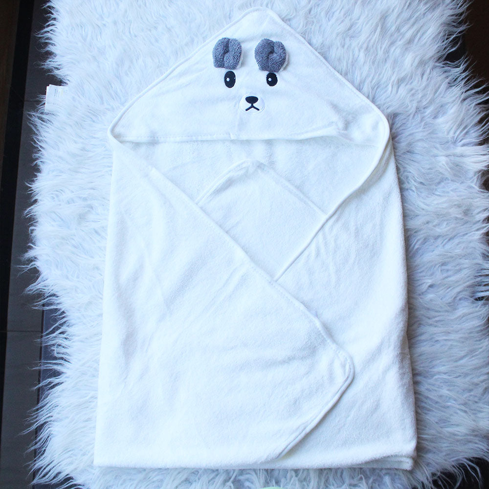 Imported Newborn Baby Cartoon Animal Baby Bath Towel With Hood for 0-12 Months