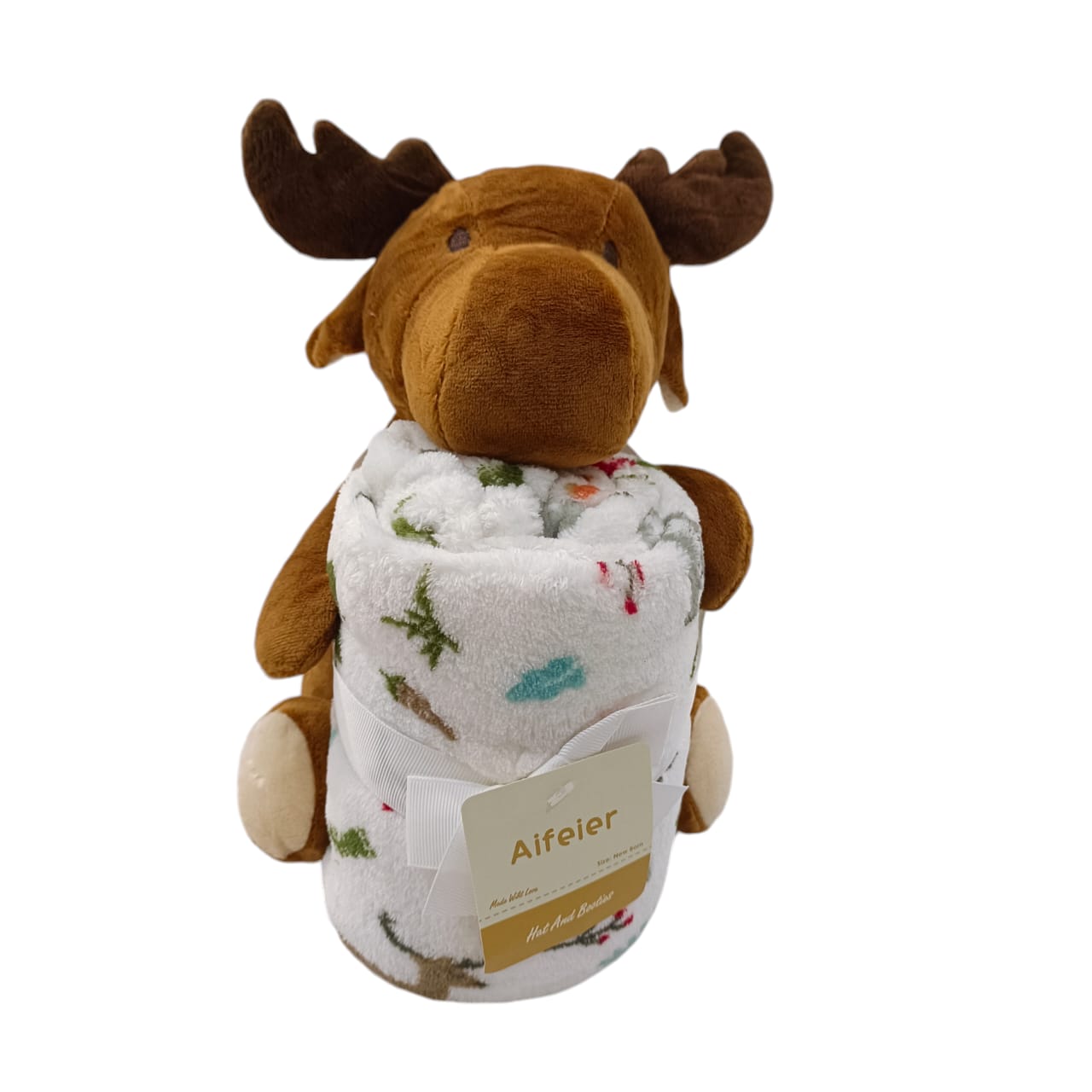 Imported Baby 3D Big Plush Toy with Super Soft Baby Blanket Gift Set