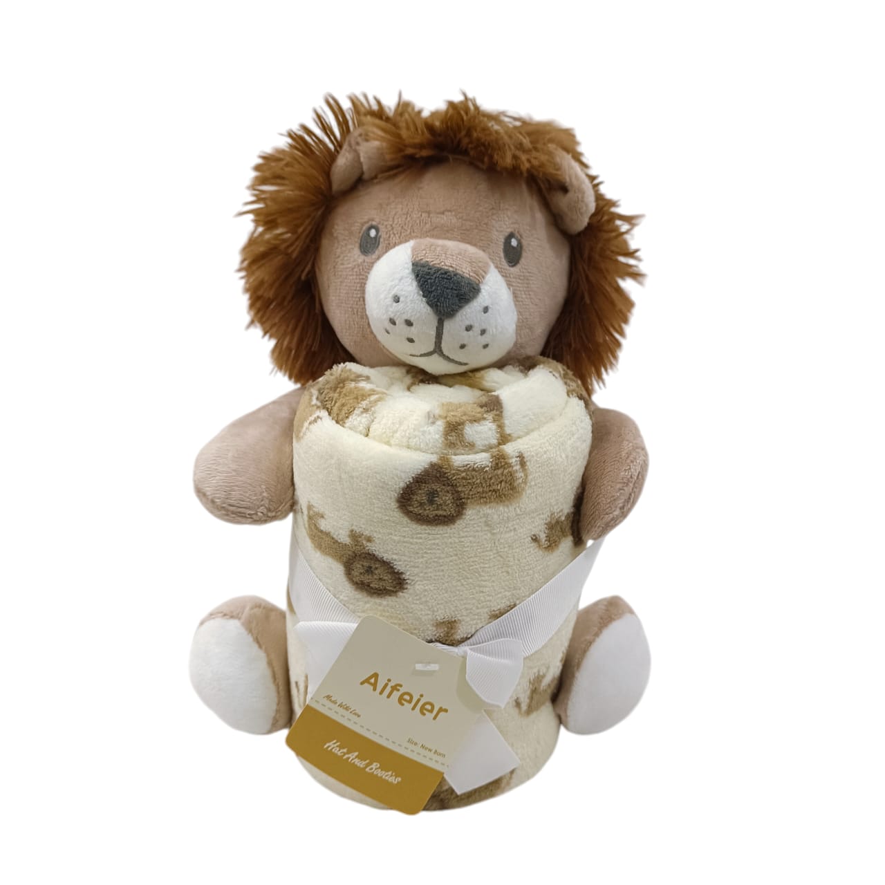 Imported Baby 3D Big Plush Toy with Super Soft Baby Blanket Gift Set