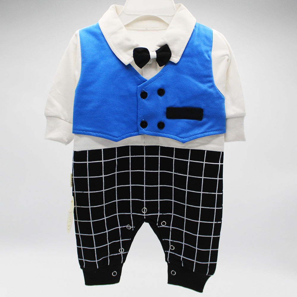 Baby Gentleman Waistcoat Style Full Sleeve Fancy Romper Luxury Formal Fashion for 0-12 Months