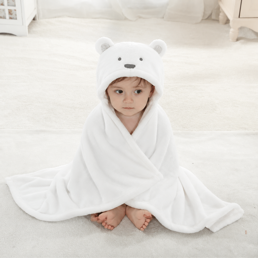 Baby Super Soft Cute 3D Character Hooded Baby AC Blanket