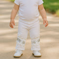 Imported Baby Girl Fancy Stylish White Cotton Pants for 9 Months - 3 Years