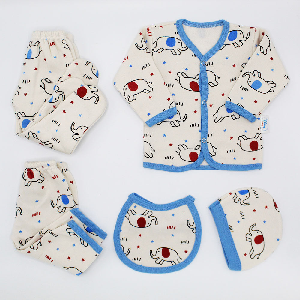 Imported Newborn Baby Cute Winter Warm 5 Pcs Starter Set For 0-3 Months