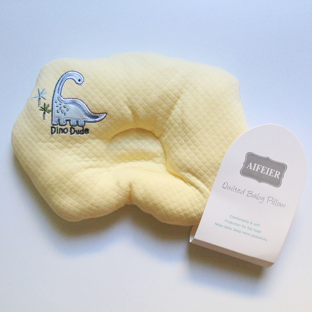 Imported Baby Headshaper Pillow with Embossed Embroidered Character
