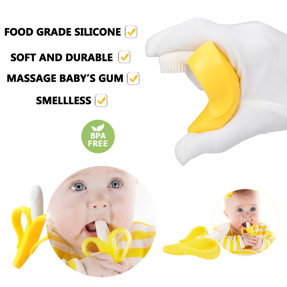 Banana Teether Training Toothbrush