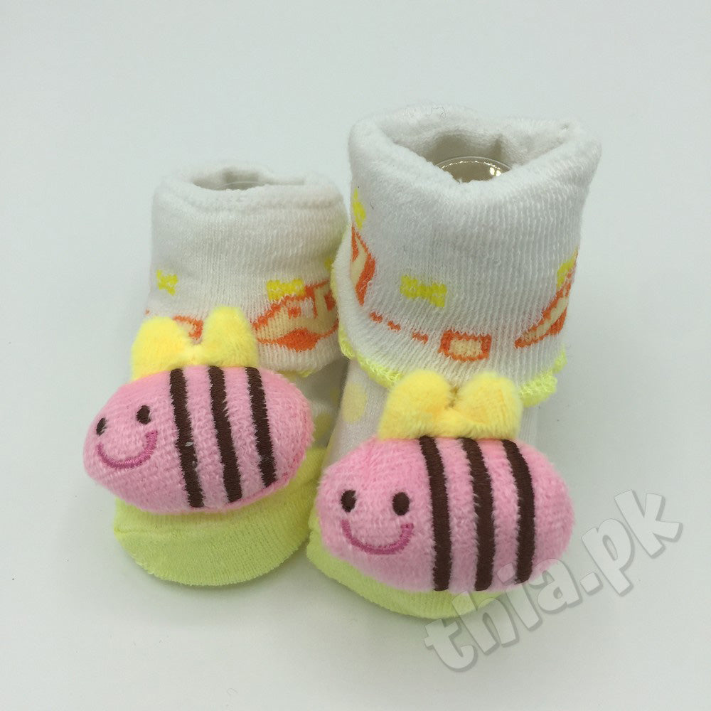 Baby Cute Cartoon Characters Booties Socks Shoes - 0-6 Months