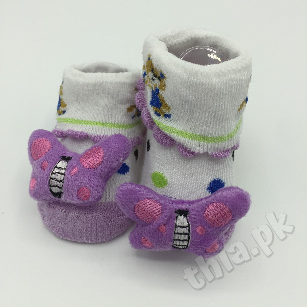 Baby Cute Cartoon Characters Booties Socks Shoes - 0-6 Months