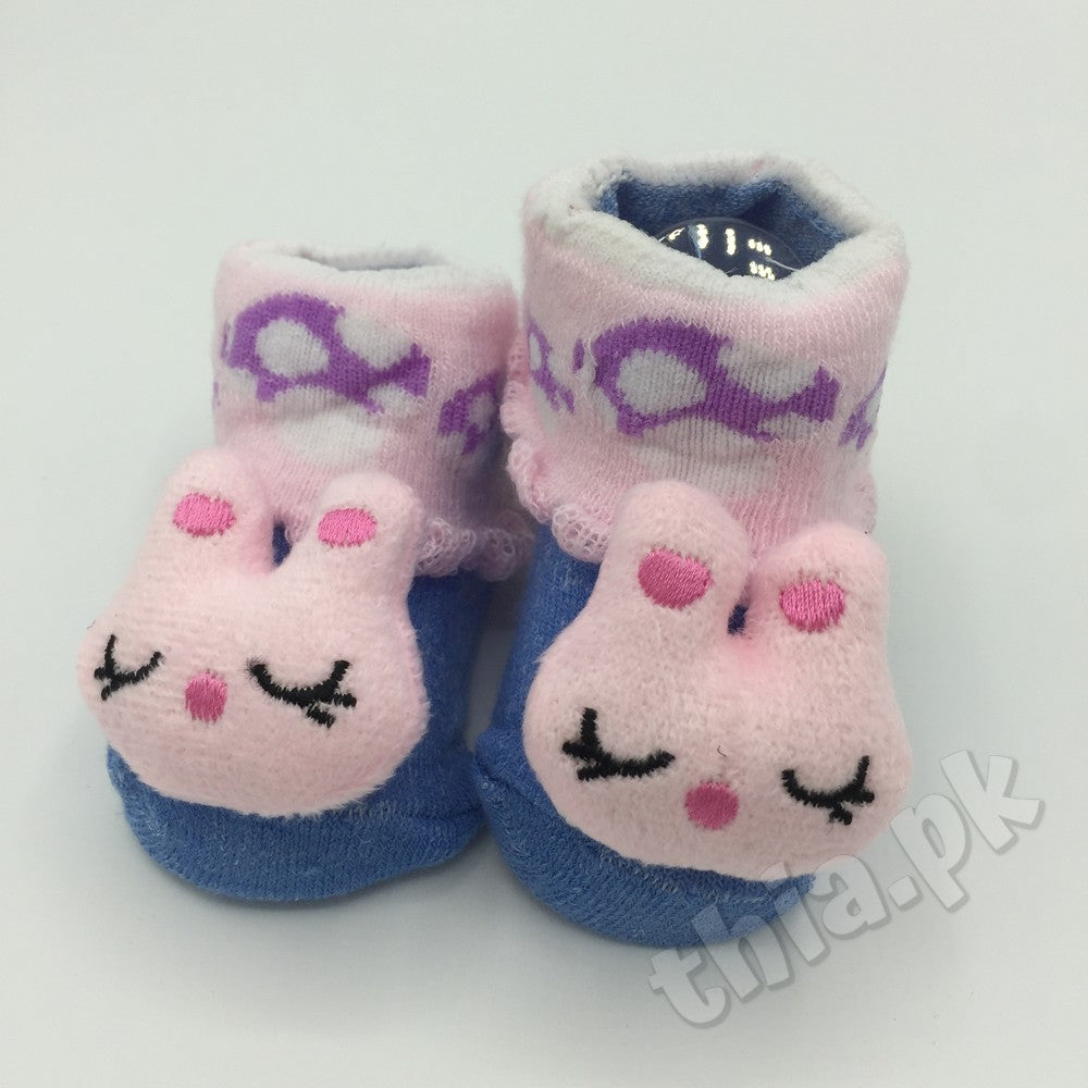 Baby Cute Cartoon Characters Booties Socks Shoes - 0-6 Months