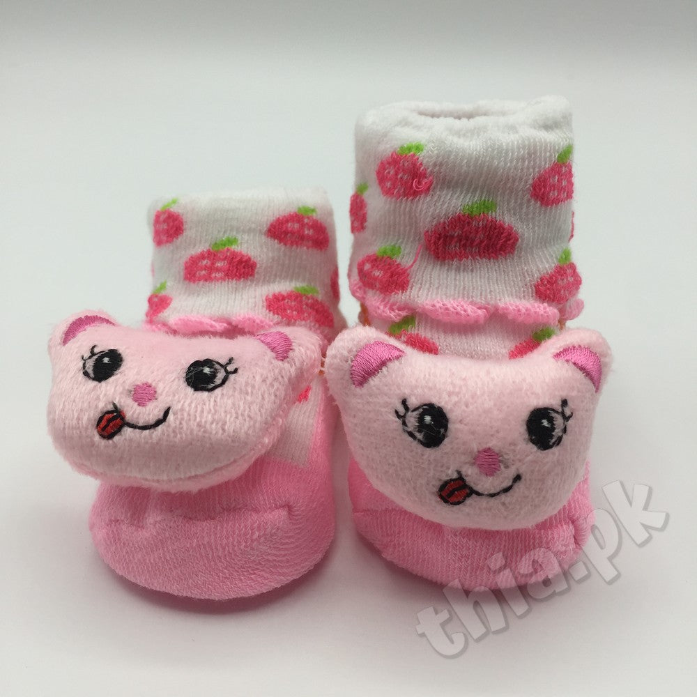 Baby Cute Cartoon Characters Booties Socks Shoes - 0-6 Months
