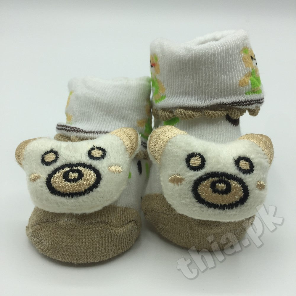 Baby Cute Cartoon Characters Booties Socks Shoes - 0-6 Months
