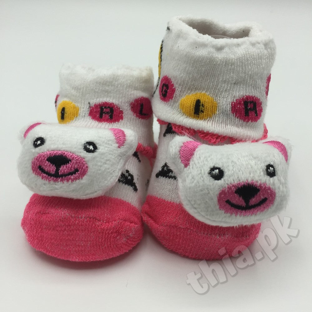 Baby Cute Cartoon Characters Booties Socks Shoes - 0-6 Months