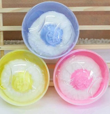 Baby Care Baby Powder Puff Box Container