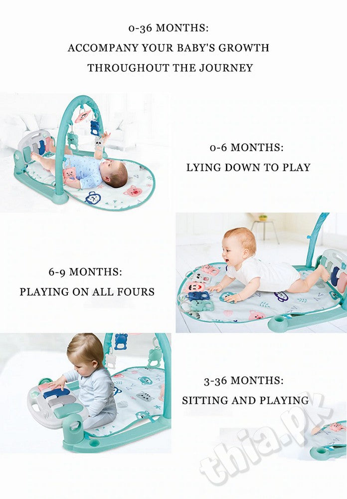 Imported Multifunction Baby New Style Play Gym Piano Fitness Rack Mat With Remote