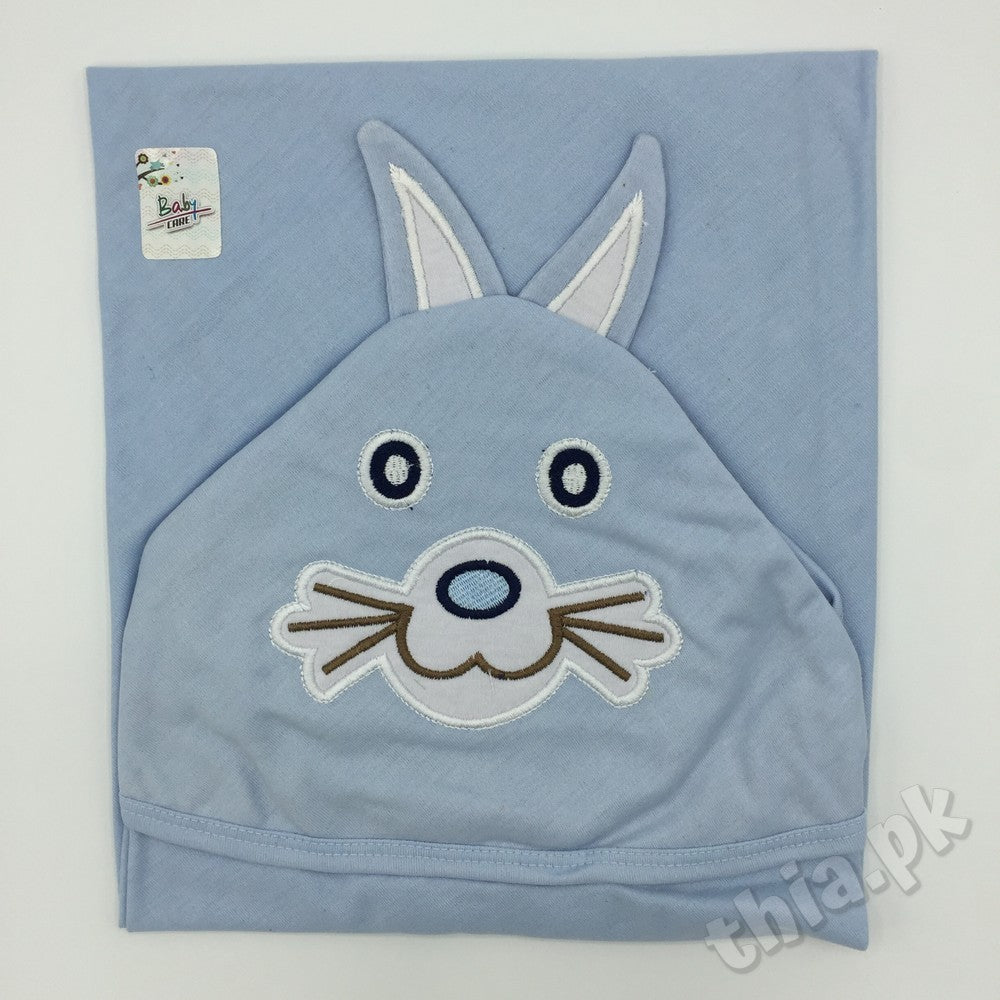 Cat Face Baby Hooded Wrapping Sheet After Bathe For Babies