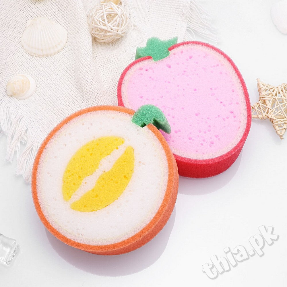 Cute Fruit Shaped Bath Sponge for Baby