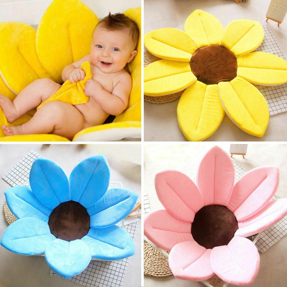 Blooming Bath Flower Bath tub Baby Bathing Sink Cushion Security Padded