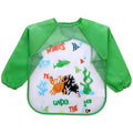 Imported Long Sleeve Waterproof Baby Feeding Children Plastic Apron Bib Toddler