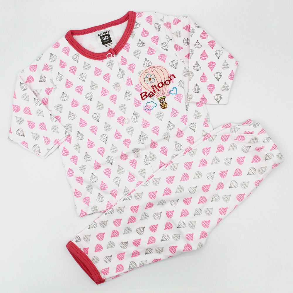 Imported Carters Pink Balloons Night Dress for 0-6 months