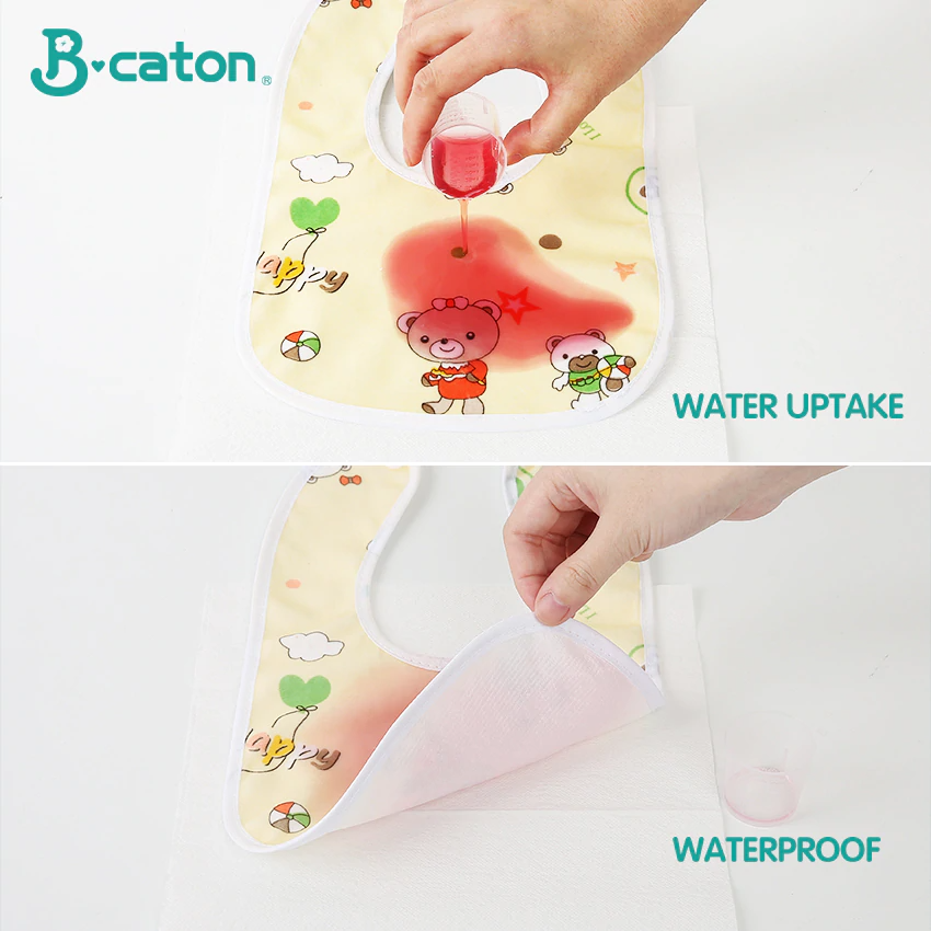 Pack of 3 Imported Baby Waterproof Double Layer Bandana Bibs