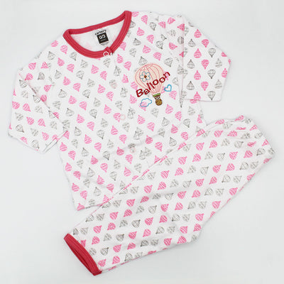 Imported Carters Pink Balloons Night Dress for 0-6 months