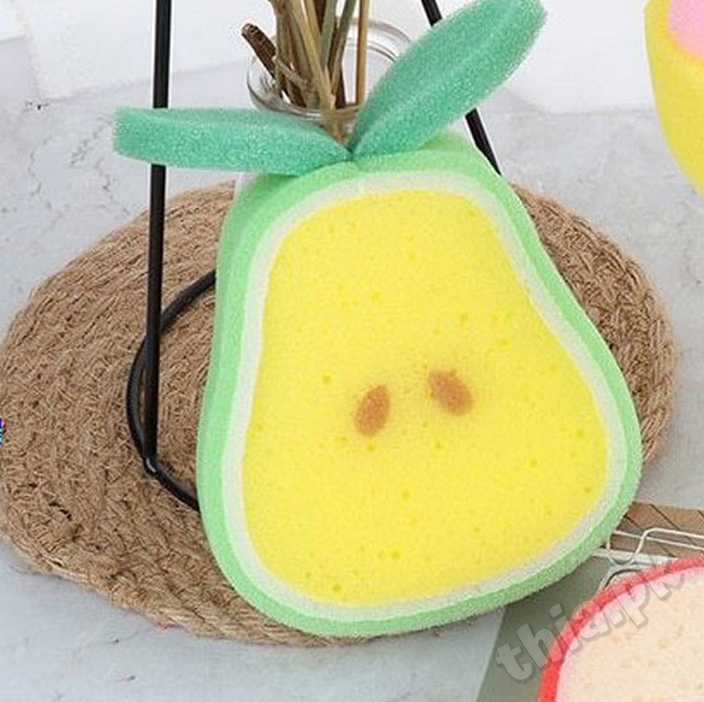 Cute Fruit Shaped Bath Sponge for Baby