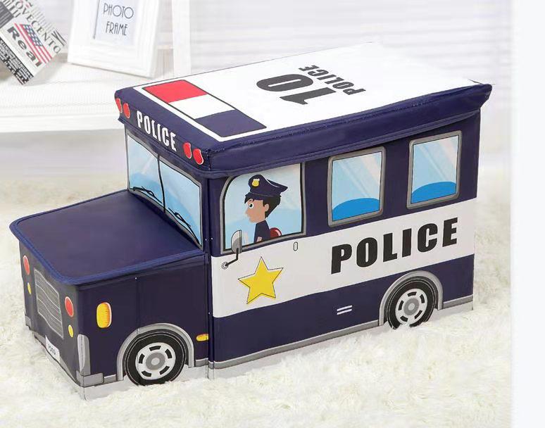 New School Bus Shape Kids Toys Organizer Toy Storage Box