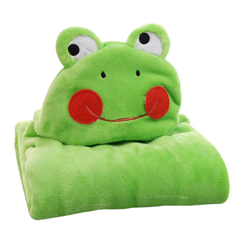 Baby Super Soft Cute 3D Character Hooded Baby AC Blanket