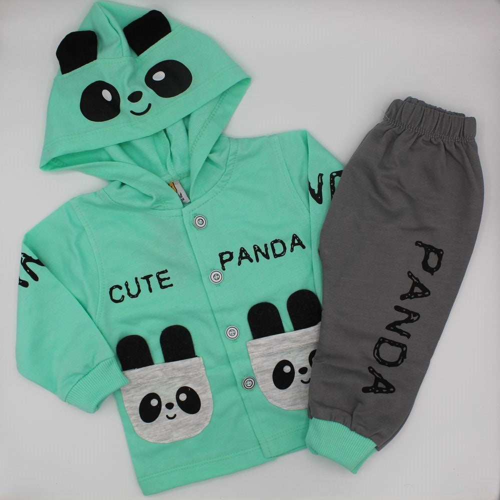 Panda Hoodie Style Full Sleeve Shirt with Pant